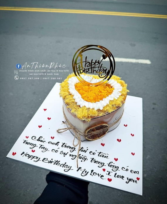 Bánh bông lan chúc mừng em yêu 